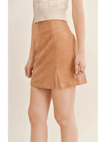 Suade Skirt In Camel