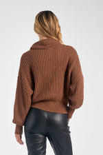 Turtleneck Sweater in Copper