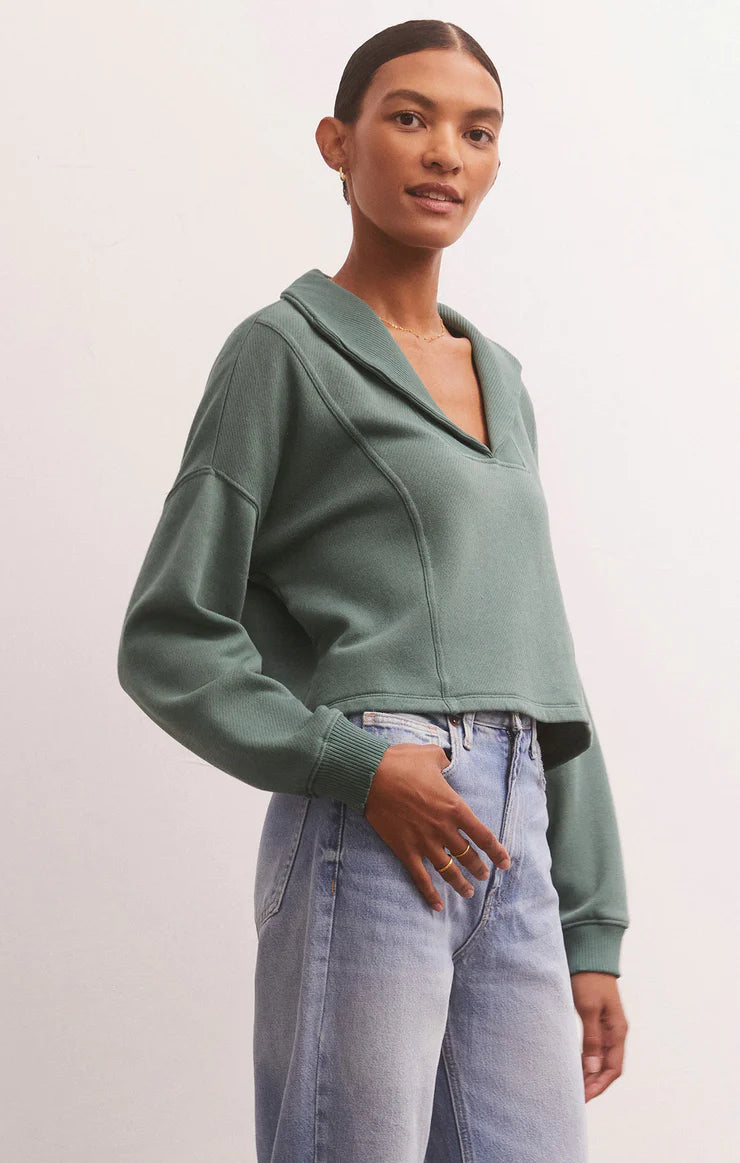 Soho Fleece Sweatshirt in Green