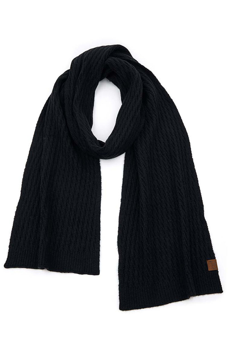 Honeycomb Scarf in Black