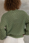 Mock Neck Sweater in Green