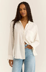 Perfect Linen Top in White