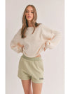 Reversible Knit Top in Ivory