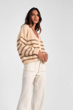 Striped Sweater Cardigan