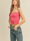 Sweetheart Tube Top in Pink