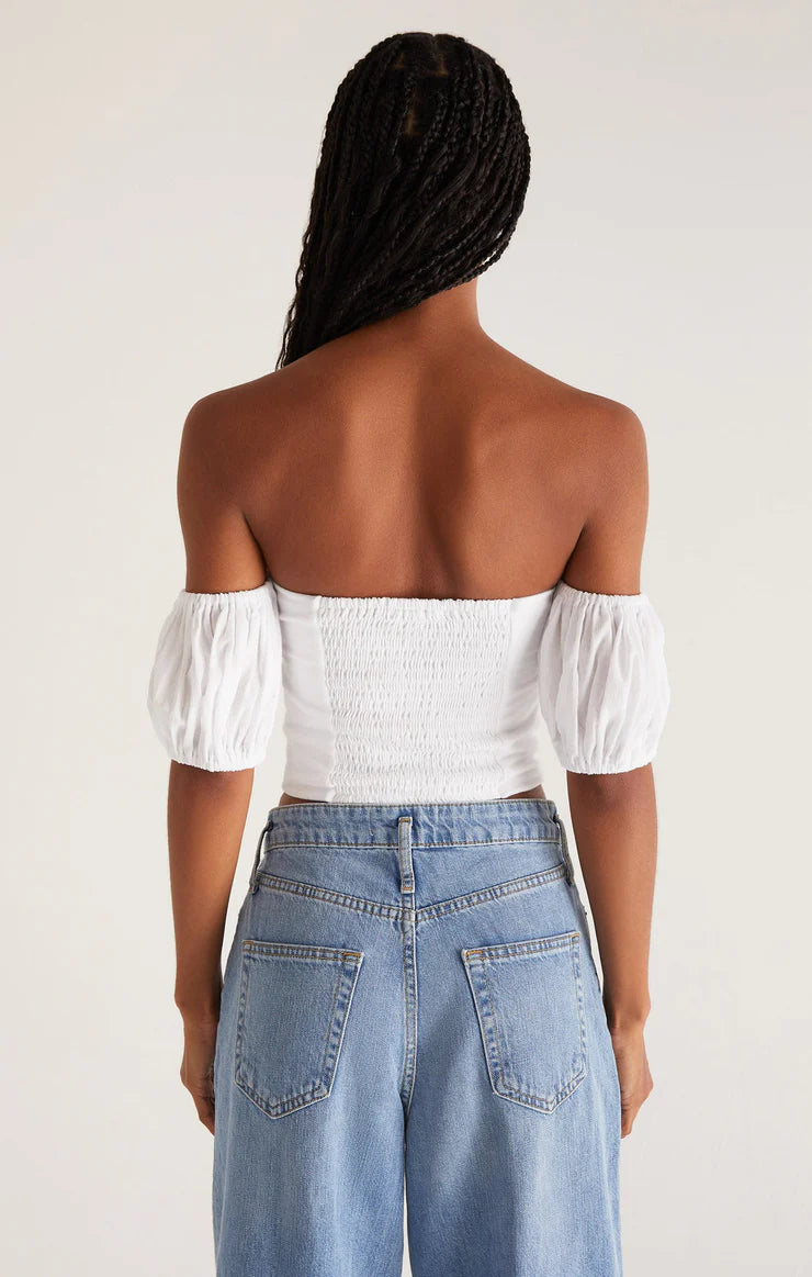Off the Shoulder Top in White