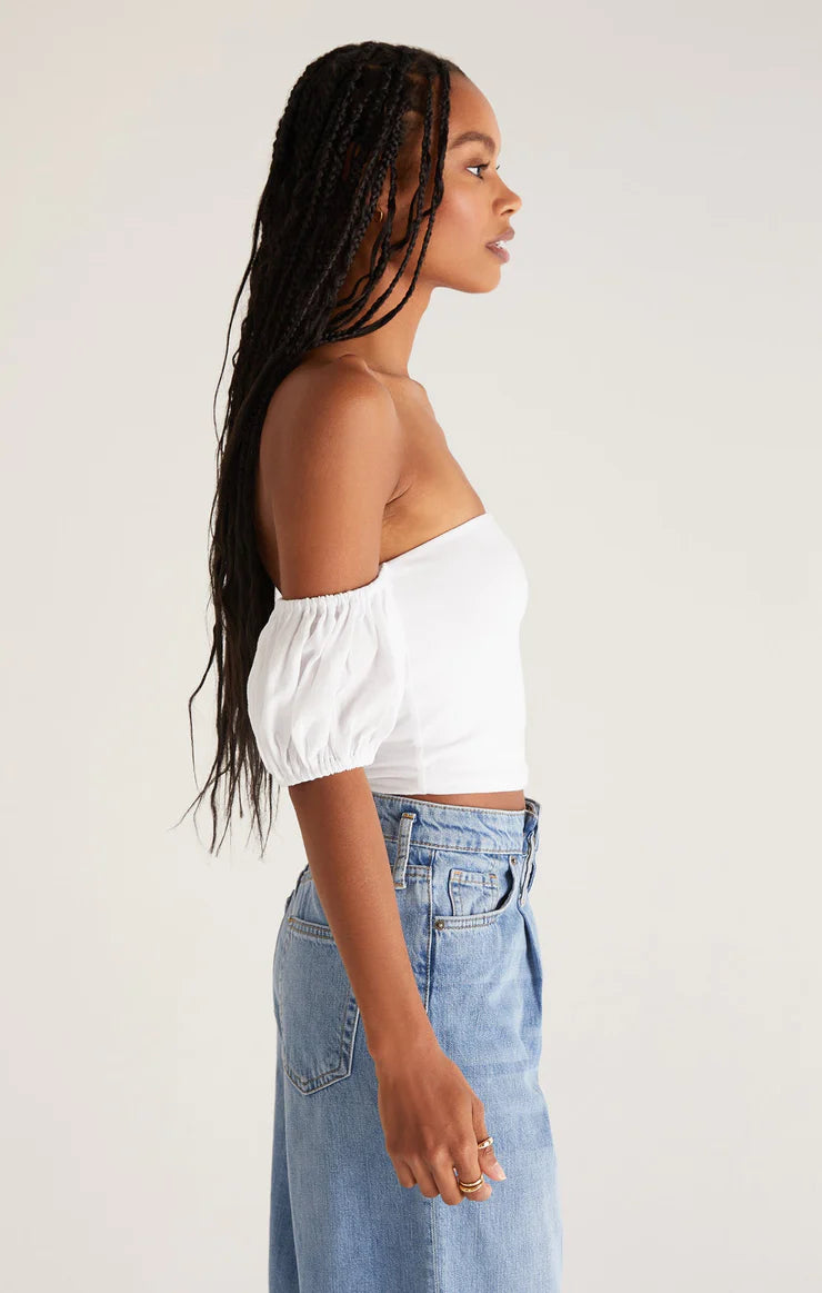 Off the Shoulder Top in White